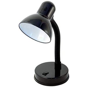 CHARLESTON: Bureaulamp met E27-fitting, zwart