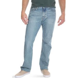 Wrangler Authentics Regular Fit Comfort Flex Waist Jeans voor heren, blauw - krijtblauw