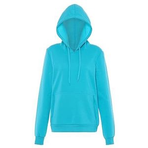 Mymo Athlsr Dames mode hoodie polyester turquoise maat XL, turkoois, XL, Turkoois