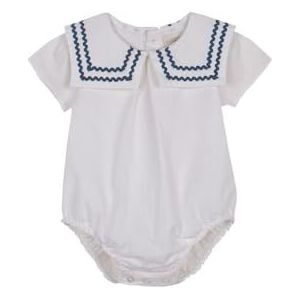 Gocco Ranita avec CINTAS A CONTRASTE EN El CUEL, Robe fille 0-24, Blanco roto, Blanco Roto, taille unique