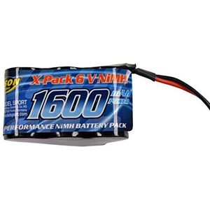 Carson 500608157 500608157 500608157 NiMH Hump JR 6 V/1600 mAh reservebatterij voor op afstand bestuurbare auto, meerkleurig, 500608159, RC accessoires