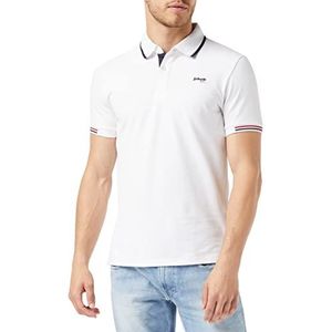 Schott NYC PSDEVON Poloshirt voor heren, Wit.