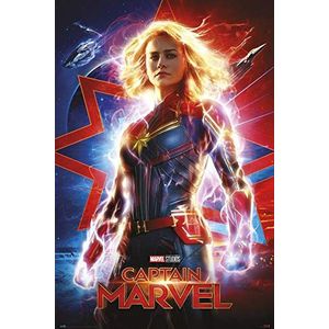 Erik Poster Captain Marvel, meerkleurig, 61 x 91 cm, 5 cm