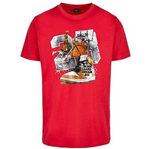 Mister Tee Ballin vintage T-shirt voor heren, Rood (Cityred)