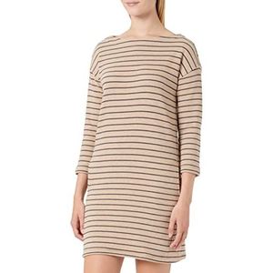 TOM TAILOR dames jurk, 30157, beige antraciet gestreept