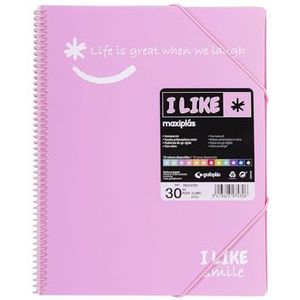 Grafoplás 39223053 ordner A4, transparant, 30 hoesjes, polypropyleen, I Like Smile