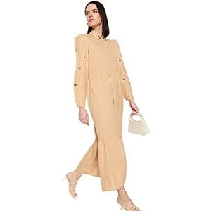 Trendyol Robe pour femme - Marron - Basic, camel, 64