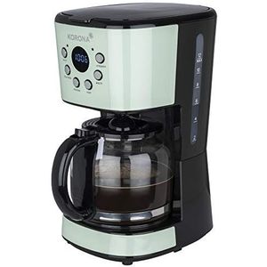 Korona 10665 - retro koffiezetapparaat - timer - 1.5 liter - mint groen