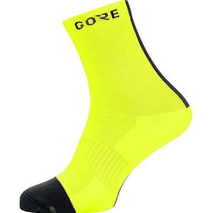 Gore Running Wear 100229 Sokken Unisex Volwassenen, Wit/Zwart, Maat XL (Frankrijk) (Fabrikantmaat: 41-43), neon geel/zwart