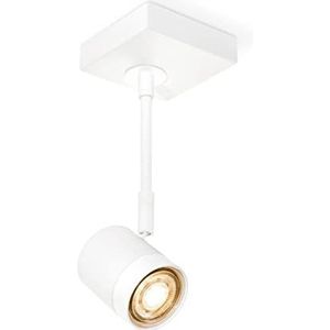 Home Sweet Home Moderne plafondlamp Manu | 9,5 / 9,5 / 25 cm | wit | wandlamp | metaal | dimbaar | LED-lampen inbegrepen | GU10-fitting | 5W | 390 lm | 3000 K | warmwit licht