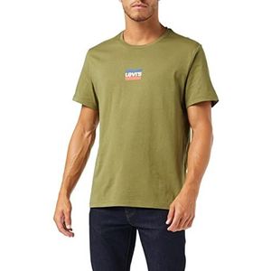 Levi's Graphic Crewneck Tee T-shirt voor heren (1 stuk), Mini Sportswear Martini Olive