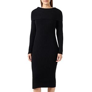faina Koosh Robe tricotée pour femme, Noir, XL-XXL