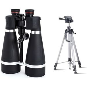 Celestron SkyMaster Pro 20 x 80 & Cullmann Germany 52128 crankstatiefset, 184 cm, ultralicht, 1250 g, met etui en 3-weg kop, Photo Compact DSLR CSC Bridge DV Alpha 2800 zilver