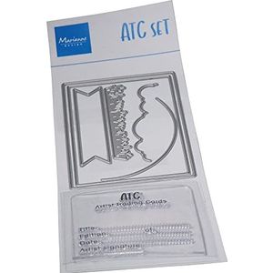 Marianne Design CS1101 Clear ATC siliconen stempel voor het ponsen en snijden van precisiestempels, transparant, Eén maat