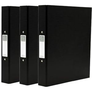 Exacompta Set van 3 A4-mappen met 2 ringen, 30 mm schijf, gesorteerd, voor het archiveren van documenten en organisatie van documenten - 226/0019Z