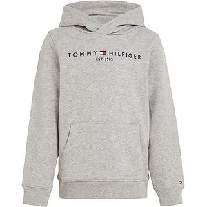 Tommy Hilfiger Essential hoodie voor kinderen, uniseks, Licht Grijs Heather
