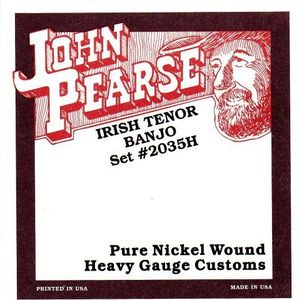 John Pearse Strings® 2035H snaren voor Irish Tenor Banjo - 80/20 Bronzen Wound - Heavy Gauge