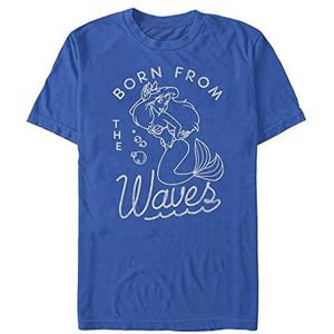 Disney The Little Mermaid - Ariel Waves Organic T-shirt met korte mouwen uniseks, Lichtblauw