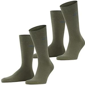 ESPRIT Basic Uni 2 stuks ademende sokken biologisch duurzaam katoen versterkt duurzaam zachte platte teennaad voor dagelijks gebruik en werk multipack set van 2 paar, Thymian Groen 7821