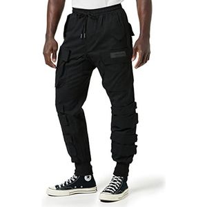 Sixth June Cargo Pants vrijetijdsbroek voor heren, zwart.