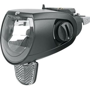 MonkeyLink SkyeLight 60 Lux Front Connect fietslamp fietsaccessoires (magnetische houder, verstelbare hoek voorlicht, K-reflector, StVZO-goedkeuring) zwart