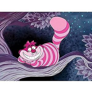 Disney WDC90761 kunstdruk op canvas, motief ""Cheshire Cat"", 60 x 80 cm, meerkleurig