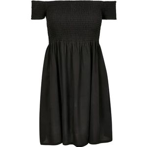Urban Classics Korte jurk L - Smoked Off Black, Zwart (Zwart 00007)