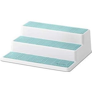 Copco Eetkamerorganizer met 3 niveaus, antislip, 25,4 cm, wit/turquoise