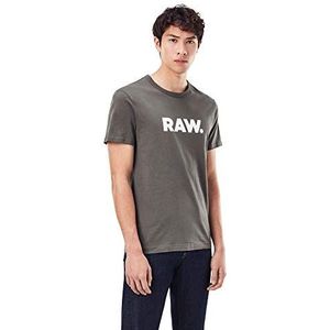 G-STAR RAW Holorn Straight T-shirt voor heren (1 stuk), Grijs (Gs Grey 8415-1260).