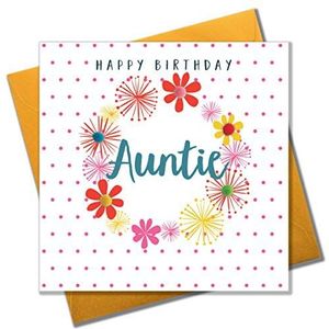 POM036 wenskaart ""Happy Birthday, Auntie