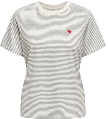 Jdy Pisa S/S JRS Noos Printed Top, Cloud Dancer, XS, Cloud Danser, XS