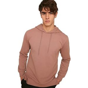 Trendyol Hoodie Uni Standard trainingspak heren, camel, L, Kameel.