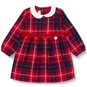 Chicco Kerstjurk met lange mouwen casual jurk voor babymeisjes, Rood (833)
