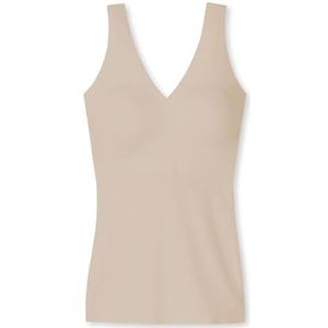 Schiesser Débardeur à bretelles pour femme avec coussinets amovibles - Invisible - Couche de base souple - Sable_170365, 46, Sand_170365, 48