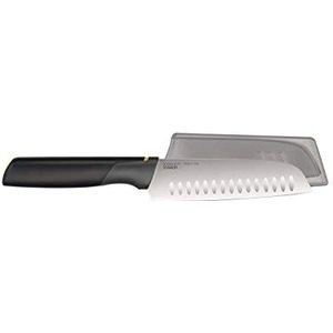 Joseph Joseph Elevate Santoku mes 14 cm met geïntegreerde plank - geel