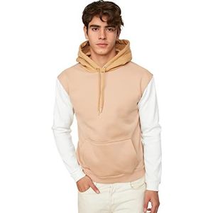 Trendyol Sweatshirt beige mannelijk regular fit trainingspak heren, Beige