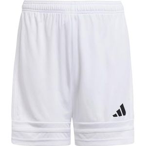 adidas Mixte enfant SQUADRA25 SHORT KIDS, white/white/black, 9-10 Years