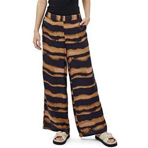 Minus Gavia Pantalon Large Ample Femme, 5440p Sun Baked Brown Print, 44