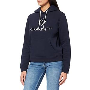 GANT lock up dames hoodie, Blue Evening (433)