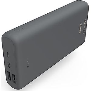 Hama Supreme 24HD Powerbank (extra batterij) 24000 mAh LiPo USB-A, USB-C® donkergrijs