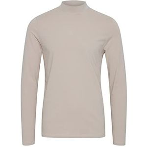 CASUAL FRIDAY Theo Ls T-shirt met rolkraag, heren, 154503/kasteelgrijs