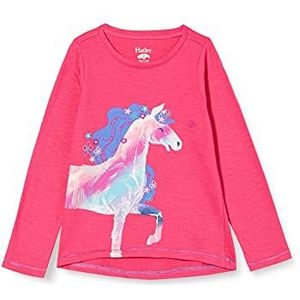 Hatley T-shirt met lange mouwen voor meisjes met glinsterend paard 3 jaar, Fonkelende paarden