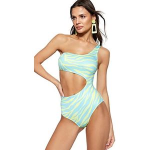 TRENDYOL Maillot de bain - Multicolore - Uni, multicolore, 48