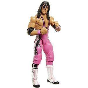 WWE Ultimate Legends Bret ""Hitman"" Hart figuur met verwisselbare accessoires en accessoires, om te verzamelen, speelgoed voor kinderen, vanaf 3 jaar, HLN20