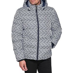 Tommy Hilfiger Klassieke jas met capuchon voor heren, Tommy logo print