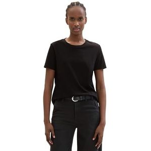 TOM TAILOR Denim T-shirt pour femme, 14482 - Deep Black., XXL