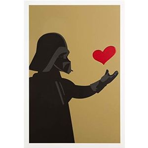 Hallmark Darth Vader Valentijnsdag kaart met reliëfmotief