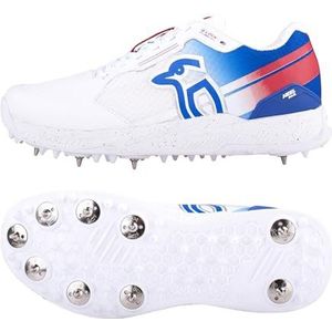 Kookaburra KC 1.0 Chaussures de cricket à crampons Blanc/bleu/rouge Pointure 45