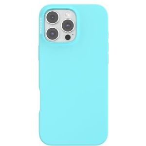 PopSockets Beschermhoes voor iPhone 16 Pro Max, compatibel met MagSafe, telefoonhoes voor iPhone 16 Pro Max, compatibel met draadloos opladen, alleen hoes, blauw met vlinderstippen