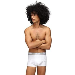 DKNY Seattle boxershorts voor heren, zwart/grijs/wit, maat S, Zwart/Grijs/Wit